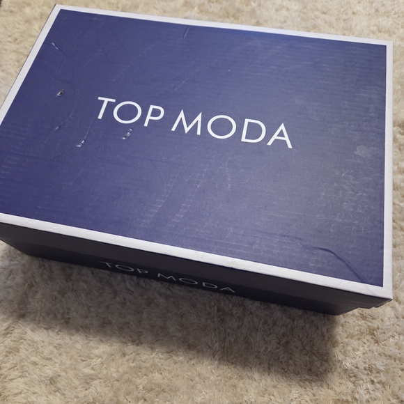 3" Top Moda White Women's Heeled Sandals - Picture 7 of 7